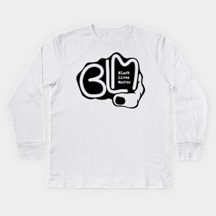 BLM B FIST Kids Long Sleeve T-Shirt